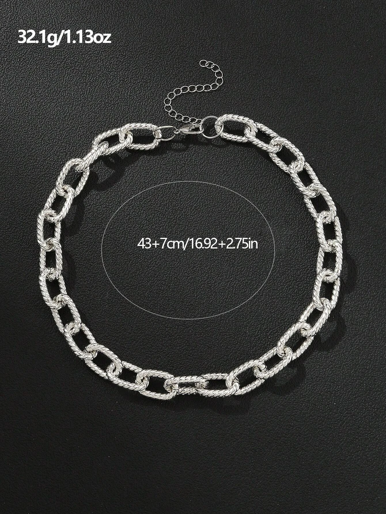 Colar de Corrente de Alumínio