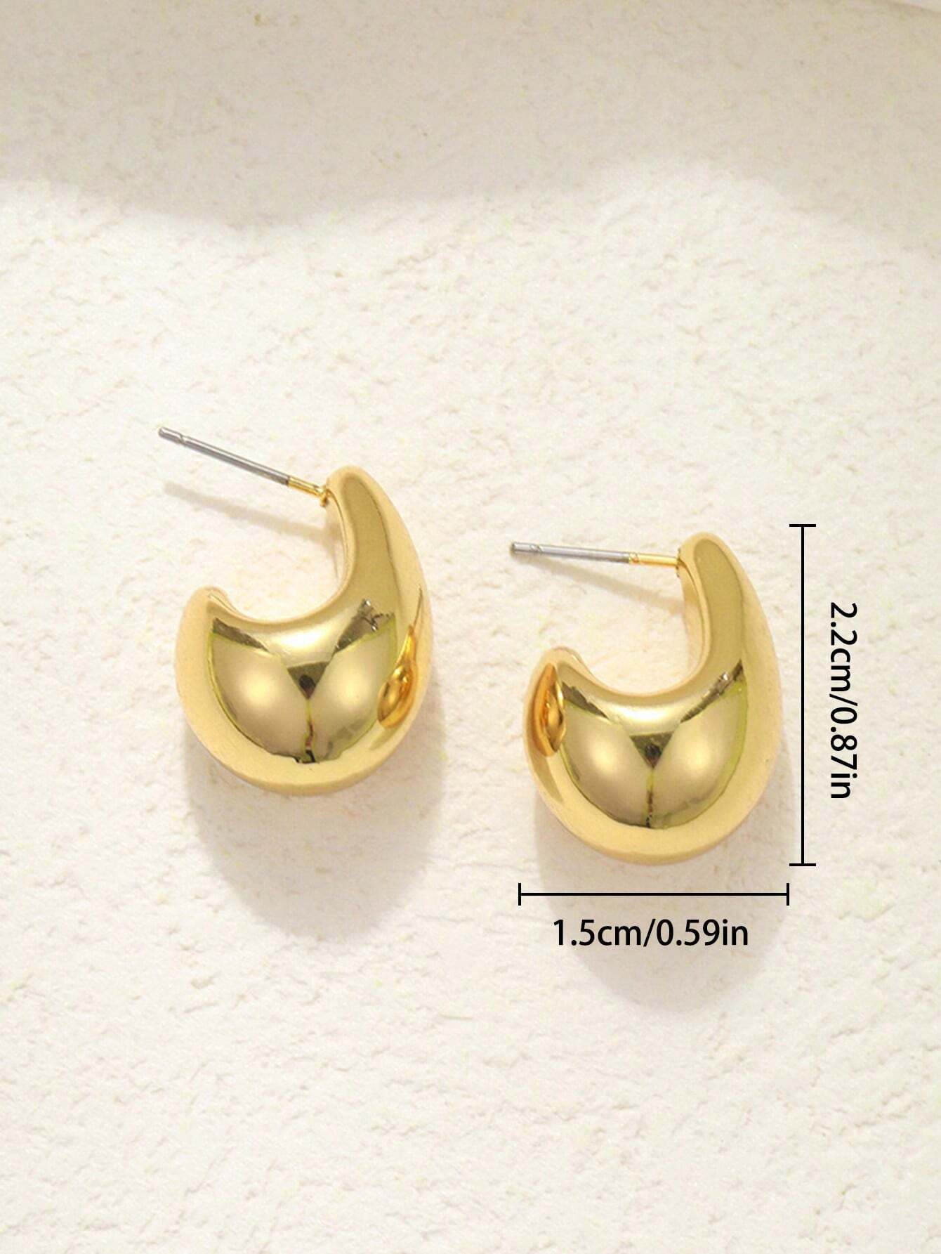 Brinco gota dourado - Imagem 3