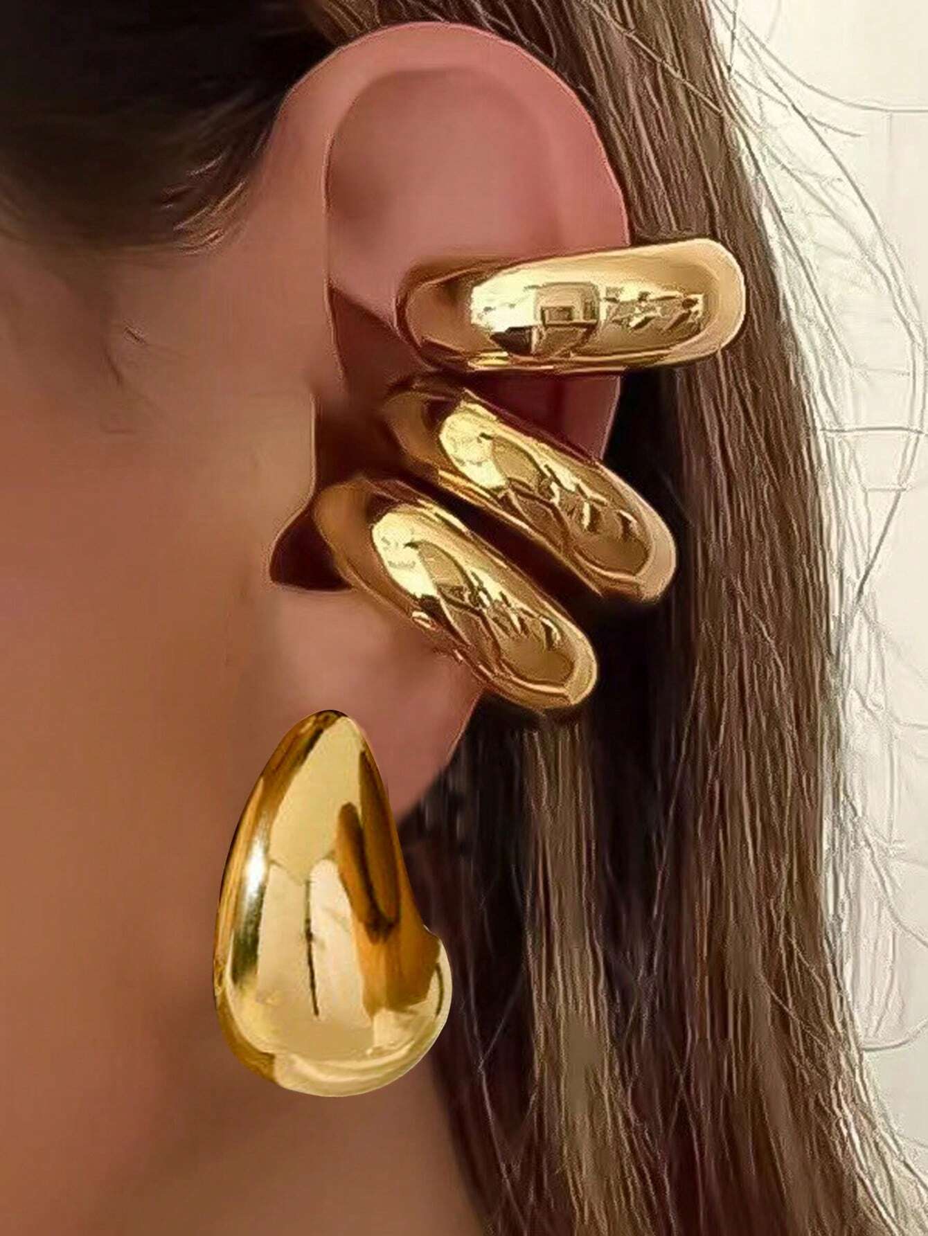 Brinco gota dourado - Imagem 7