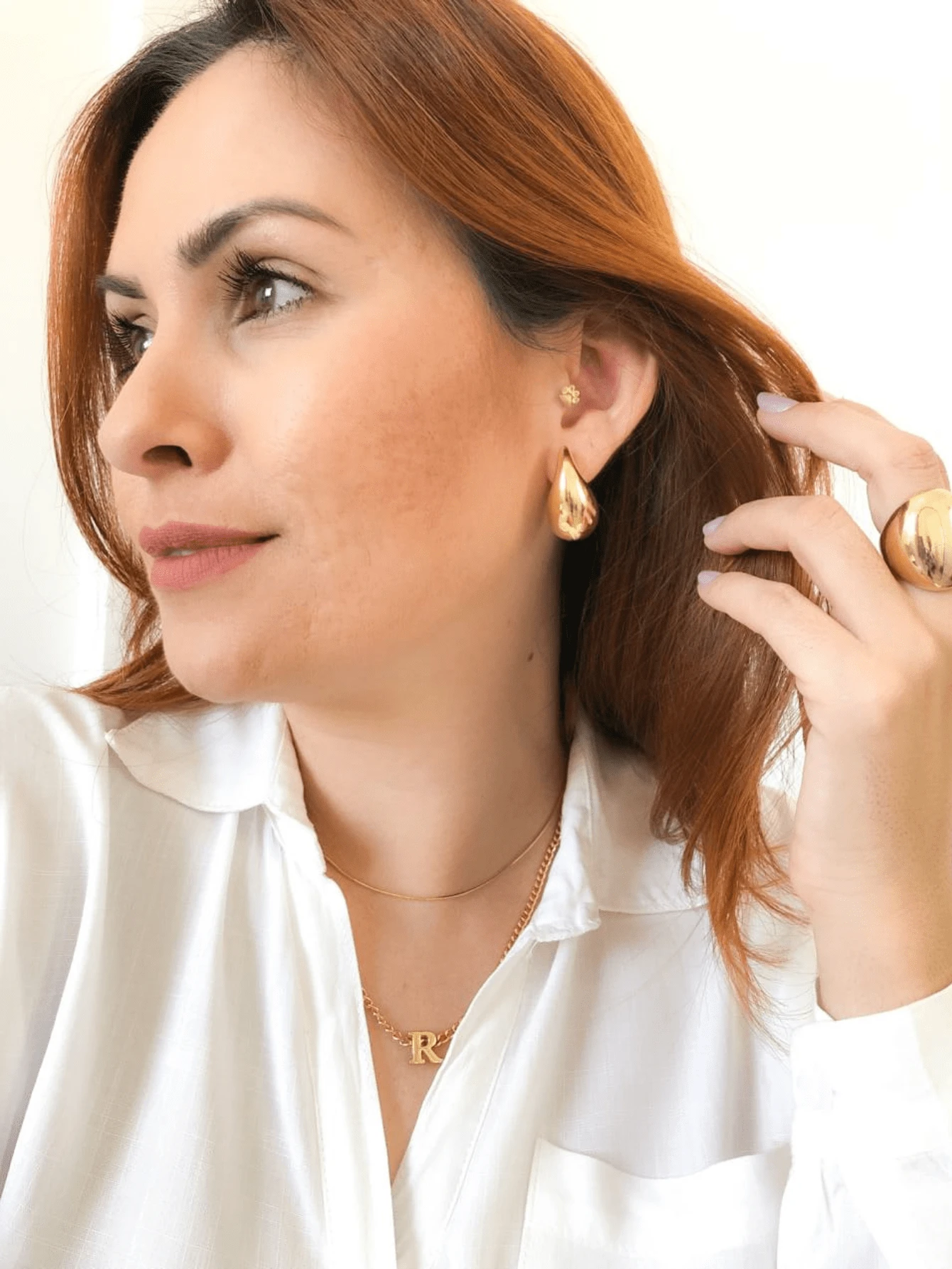 Brinco gota dourado - Imagem 6