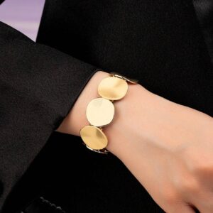 Pulseira Elástica Fashion Dourada.