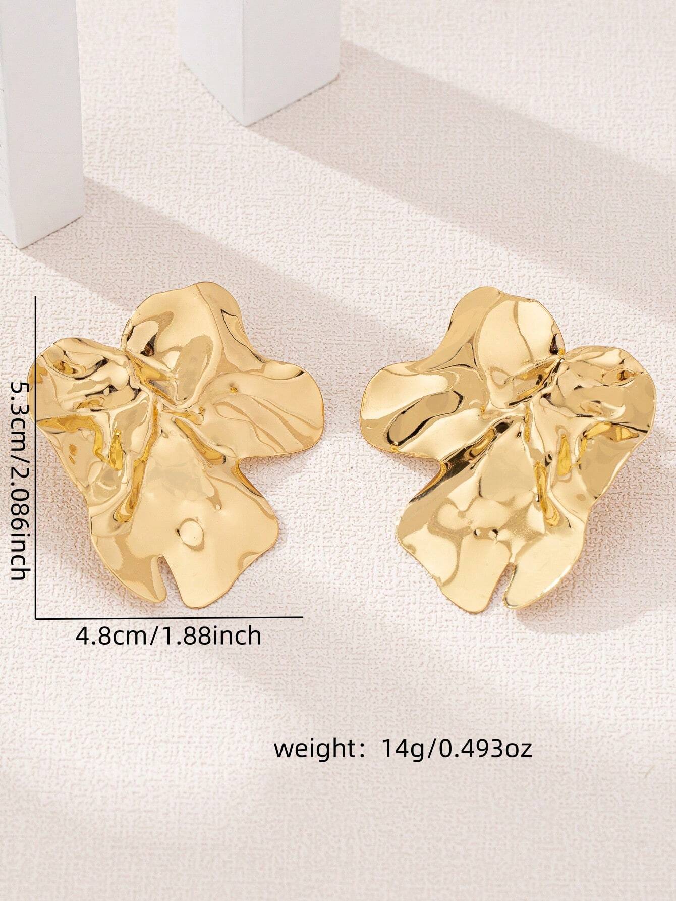 Brincos de pino geométricos, adequados para casamentos, festas e uso diário. - Imagem 3