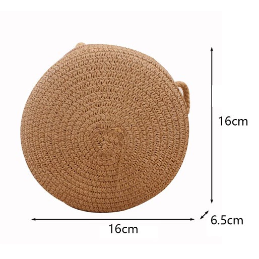 Bolsa de Praia Bag Saco de Palha Verão Transversal. - Imagem 5