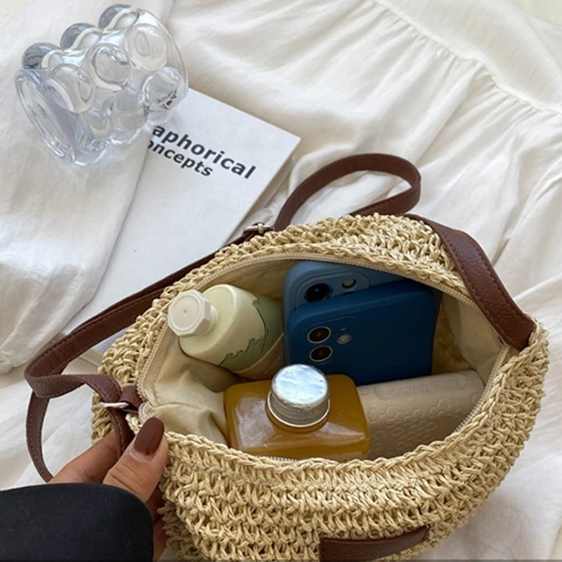 Bolsa de Verão de Palha, Tamanho Médio. - Imagem 5