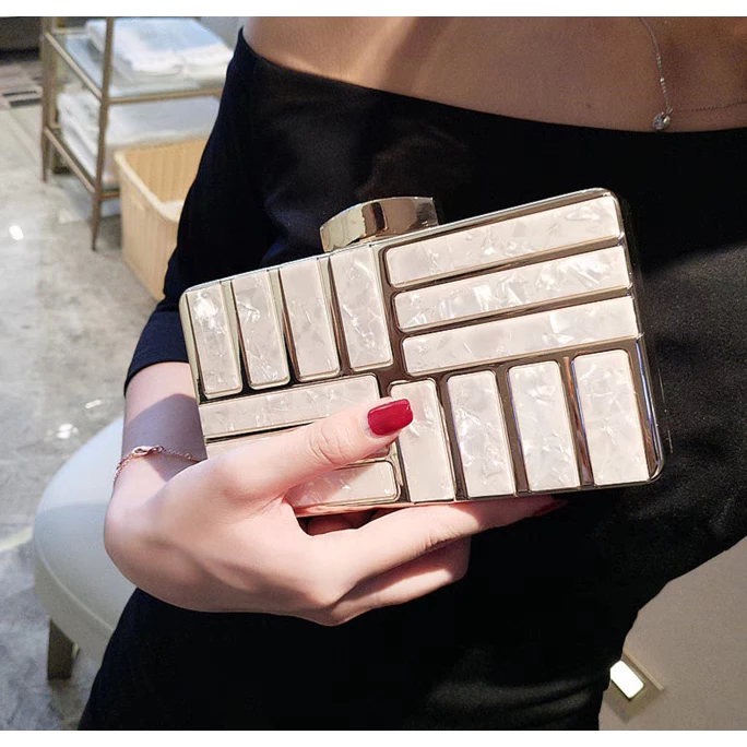 Bolsa de Noite em Mármore Acrílico - Imagem 6