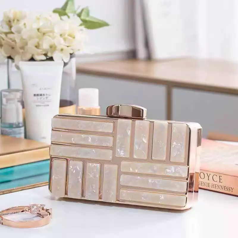 Bolsa de Noite em Mármore Acrílico - Imagem 4